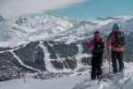 alpine skiing near Grenoble and Uriage les bains, France