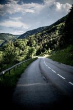 mountains road at Uriage les bains