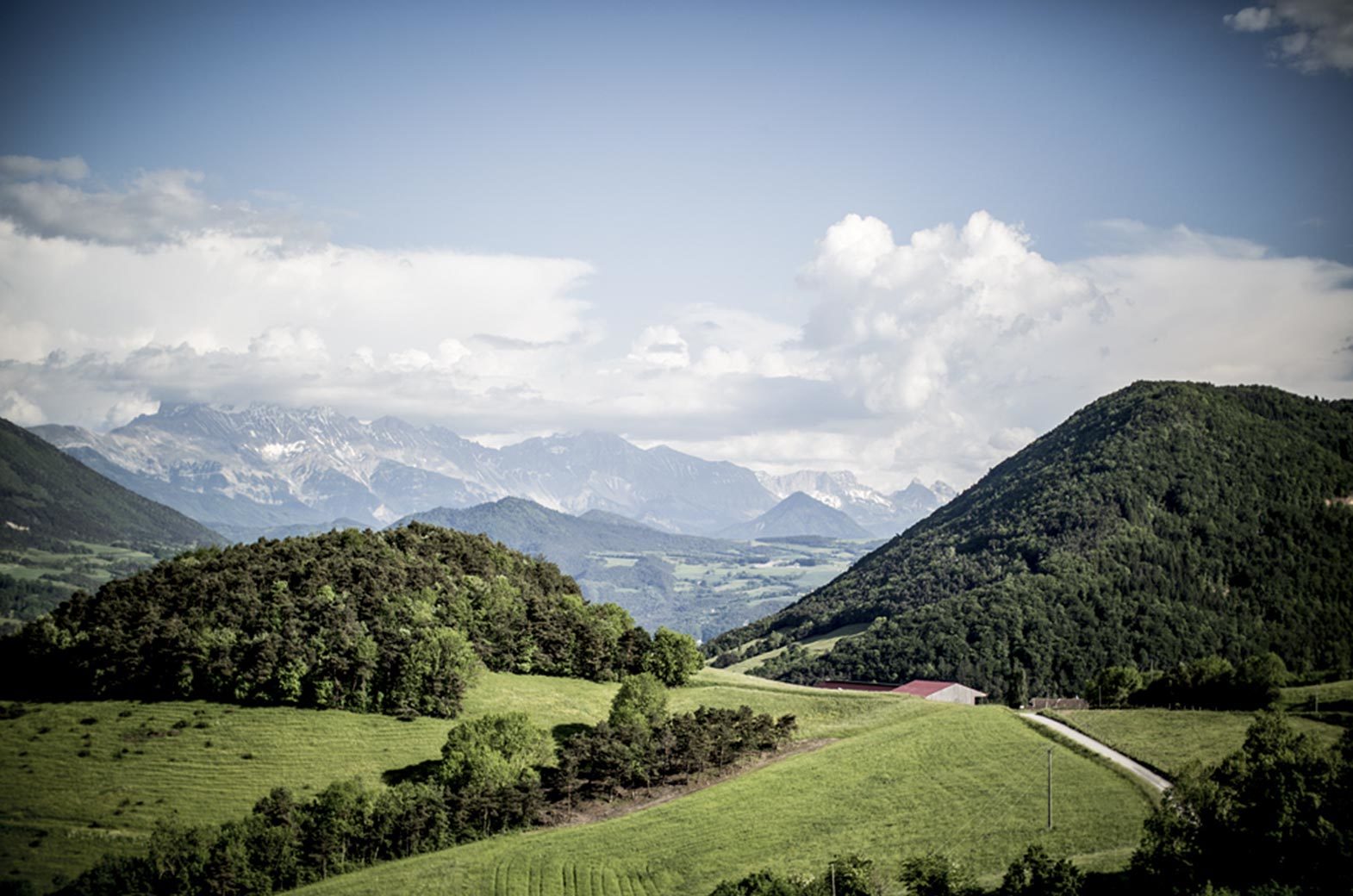 View of the valley, at Uriage